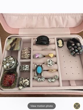 18 Piece Vintage And 925 Ring Earring Bundle Lot Estate